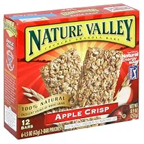 Nature Valley Crunchy Granola Bars, Apple Crisp, 12-Count Boxes (Pack of 6)