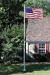 20ft Residential Alliance Flagpole 3 Piece tapered white fiberglass (ships UPS)