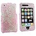 For Apple iPhone 3G s 3Gs Bling Hard Case Blossoms Pink
