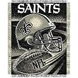 New Orleans Saints NFL Triple Woven Jacquard Throw (Spiral Series) (48x60")"