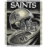 New Orleans Saints NFL Triple Woven Jacquard Throw (Spiral Series) (48"x60")