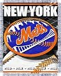 New York Mets Focus Series Throw Blanket - MLB Baseball Fan Shop Sports Team Merchandise