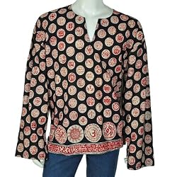 Mens Embroidered Kurta Casual Cotton Shirt India Chest 46 inches
