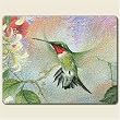 Hummingbirds~Artworks Home Accents~Small Tempered Glass Cutting Board
