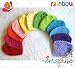 Ema Jane Super Rainbow 12 Pack - 12 Super Soft Brand Waffle Crochet Beanies (Hair Accessories Not Included)