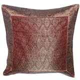 ShalinCraft Pillowcases India Decor Style Personalised Gifts Silk Fabric 16x16 inches