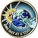 One Day At A Time Universe Sun Moon Earth Medallion Color Serenity Prayer Chip by RecoveryChip