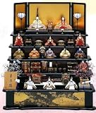 ひな人形 真多呂 作 木目込 雛人形 古今段飾り 華園雛15人揃