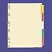 Office Products : SPR21351 Ring Binder Indexes,5-Tabs,11x8-1/2,Buff Paper,Clear