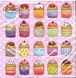 ti-flair - Servietten - Cup Cakes - Muffins / Kuchen / Geburtstag