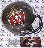 Mike Alstott Autographed/Hand Signed Tampa Bay Buccaneers Full Size Deluxe Replica Football Helmet w