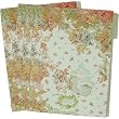 Set of 4 Tabbed File Folders English Porcelain Motif, Wedgewood English Rose