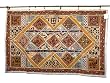 Almond , Red India Tapestry Vintage Banjara Mirror Embroidery Wall Hanging 60x40