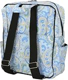 Bumble Bags Madeline Messenger Backpack Blue Paisley