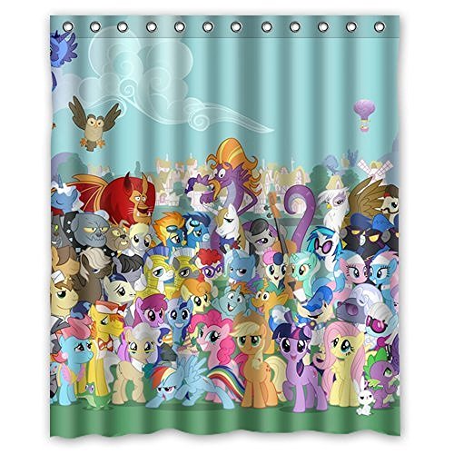 Baodan Zhang My Little Pony Window Window Curtains inches High quality Bath Curtain 52"W x 84"L