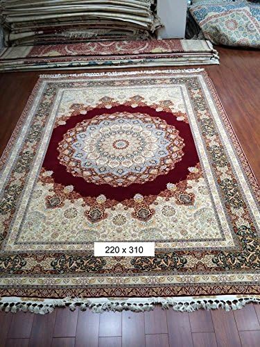 7'x10' Home Handmade Wool Rugs Persian Silk Floral Area Rugs Carpet