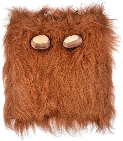 YZXR Pet Dog Costume Lion Head with Ears Shaped Headgear Hat Reddish Brown