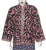 Fashion Jacket - Womens Outerwear Vests Wool Fabric with Embroidery Size XS (jkt339)