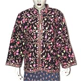 Fashion Jacket - Womens Outerwear Vests Wool Fabric with Embroidery Size XS (jkt339) by ShalinCraft