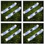 Super Bright Long Life Wireless 2 White LED Pathway Plastic Solar Light Gl91d - 8 Pcs