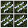 Super Bright Long Life Wireless 2 White LED Pathway Plastic Solar Light Gl91d - 8 Pcs