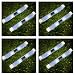 Super Bright Long Life Wireless 2 White LED Pathway Plastic Solar Light Gl91d - 8 Pcs