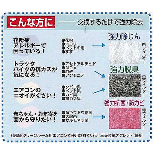 Cover image : カーメイト(CARMATE) エアデュース 抗菌エアコン用フィルター FD802