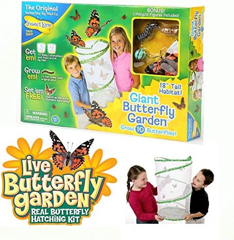 Insect Lore Giant Butterfly Garden w/ Bonus Figures and Coupon for Caterpillars