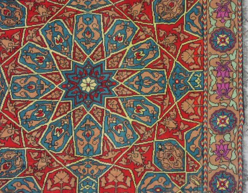 14x20 ANTIQUE 1920s COTTON AGRA ORIENTAL RUG 