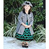 Angels Garment Gray Coat Hat Outerwear Set Toddler Little Girls 2T-8