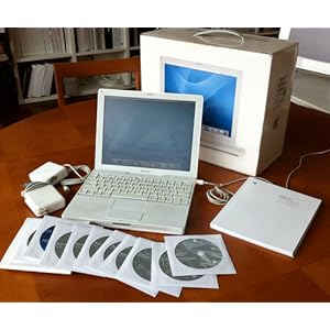 Apple iBook Laptop 12.1" M9164LL/A (800-MHz PowerPC G4, 256 MB RAM, 30 GB Hard Drive, DVD/CD-RW Drive)