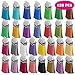 Paxcoo 120pcs Acrylic Keychain Blanks & Rings Bulk for DIY Craft Supplies
