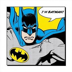 Batman - DC Comics Art Print / Comic Poster (I'm Batman!) (Size: 16" x 16")