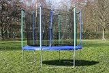Hudora 65185 - Trampolin mit Sicherheitsnetz 244cm - 