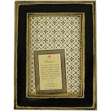 Cavallini Florentine Classico Painted Wood Black Picture Frame, 4by6