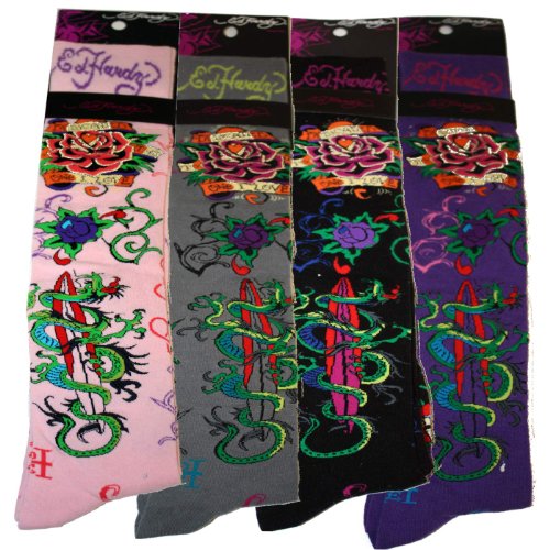 Ed Hardy Dedicated Women's Knee High Socks