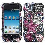 Rhinestones Protector Case for Samsung Exhibit 4G T759, Vivid Stars Full Di ....