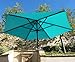 Formosa Covers 9ft Umbrella Replacement Canopy 6 Ribs in Turquoise Olefin (Canopy Only)