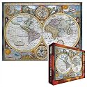 Jigsaw Puzzle by John Speed, A New and Accurate Map of the World, 1000 pieces, 126.5 in X 19.25 in. Ships same day.