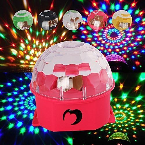 NEW SCD MP3 Speaker Disco Home Party Crystal Magic Ball Stage Ceiling LED Light Rose