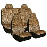 FH-FB050114 Flat Cloth Car Seat Cover Full Set Red/black