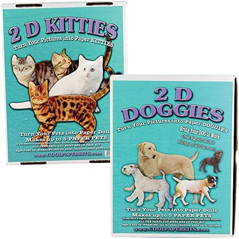 2D Kitties & Doggies Kit Turn Photos of Your Pets into Magnetic Paper Dolls