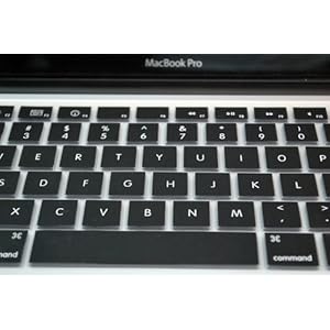 GTMax Aluminum Unibody Apple MacBook / Pro / Air Silicone Keyboard Skin Cover - Black