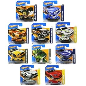 Set of ten random Hot Wheels cars