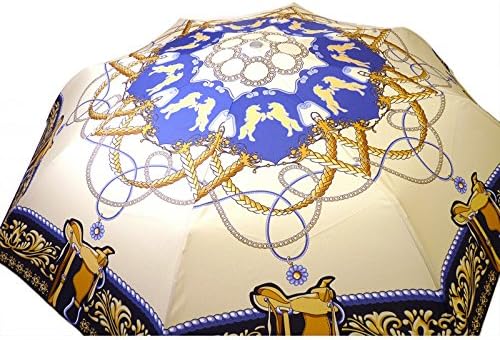 GUY DE JEAN - EQUESTRE Folding Umbrella - GDJ3512 - Navy Blue