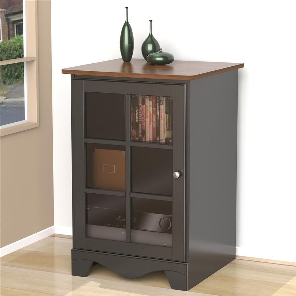 Cinnamon Cherry Black One Door Audio Stand FMP25288
Cinnamon Cherry Black One Door Audio Stand FMP25288