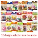 Bandz - Shaped Wrist Bands - 10 Assortment (120 bandz styles may vary)