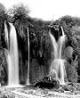 Man at Spearfish Falls, Dakota Territory, 1889 16x20-inch Photographic Print from the Library of Congress Collection