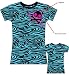 Skelanimals BAT AND BONES BC Juniors Turquoise/Black Tee T-Shirt, Small