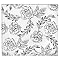 Flower Scrapbook - Black/ White (12x12")
